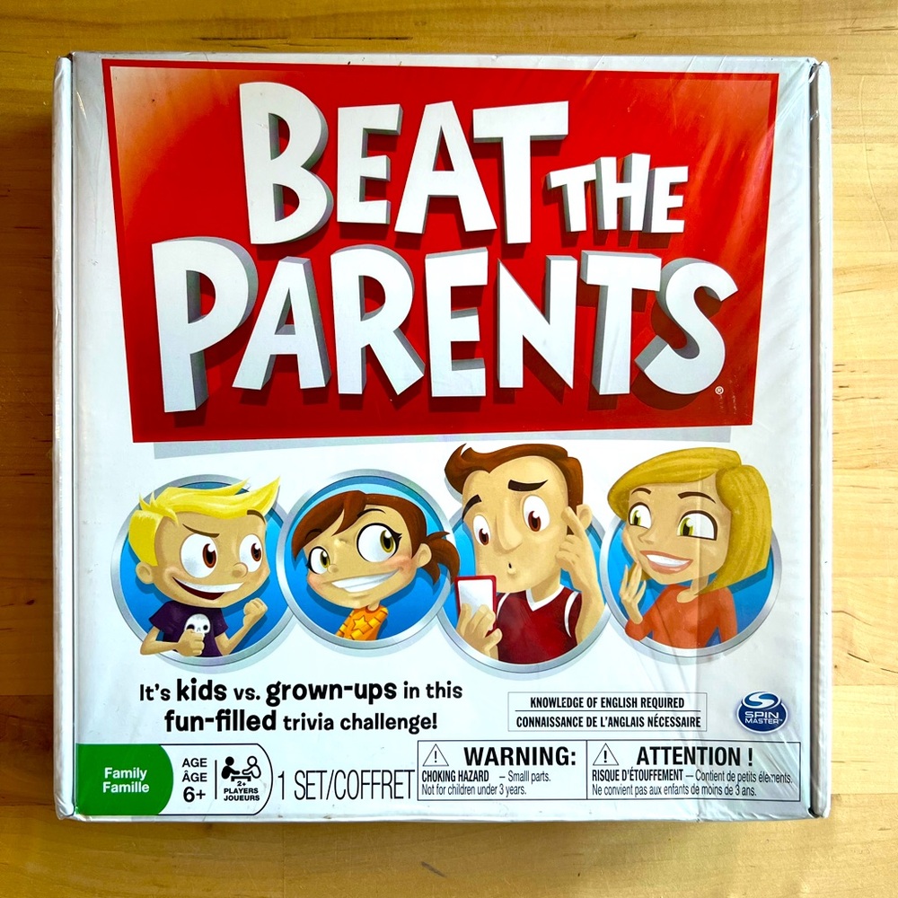 ✅5/$25 Beat the Parents Board Game Kids vs Grown Ups Fun New SEALED family nwt